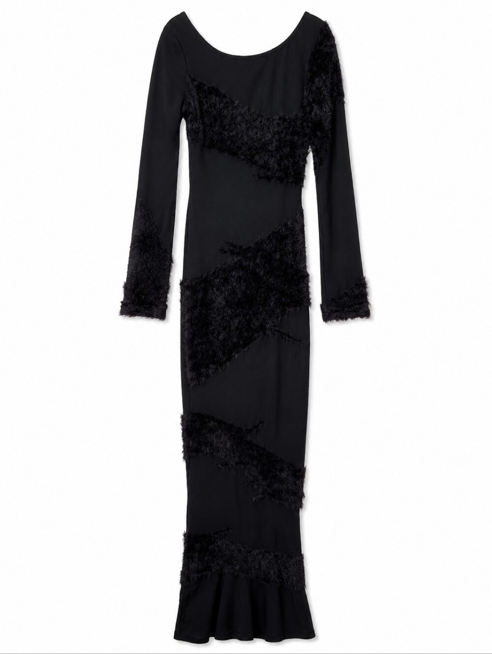 NBD Conga Mixed Yarn Midi Dress in Black NBD Medium